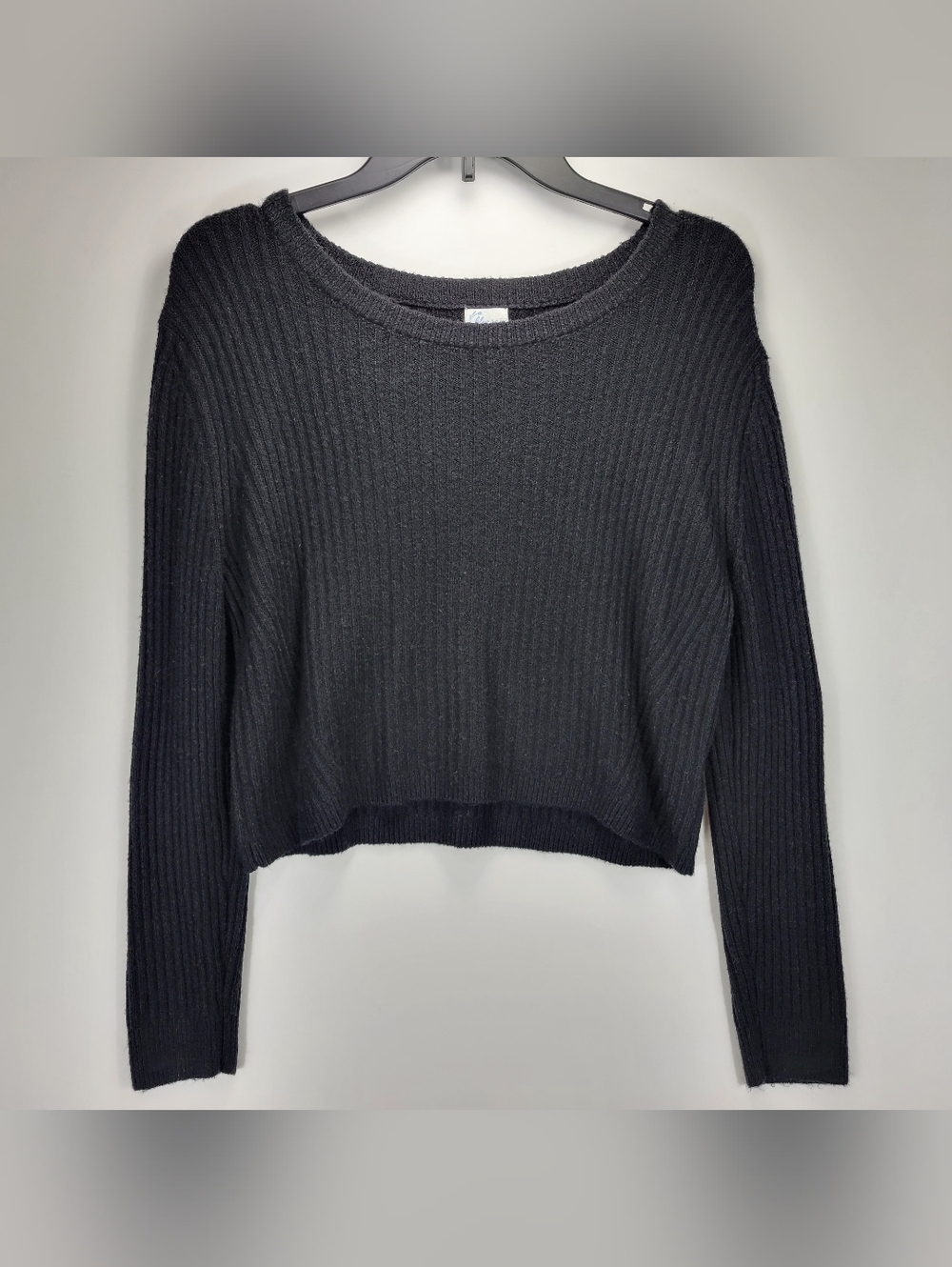 Blue Rain By Francescas Cropped Sweater Women Large Bella Coquette Dainty Y2K